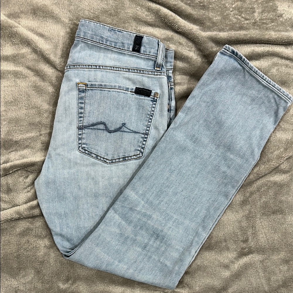 Men's Light Blue Jeans Slimmy | Size 31x30 | 7 For All Mankind